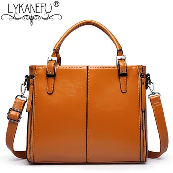 

LYKANEFU Luxury Handbags Women Bags Designer Lady Purse Retro Women Handbag PU Leather Tote Shoulder Bags with Long Strap