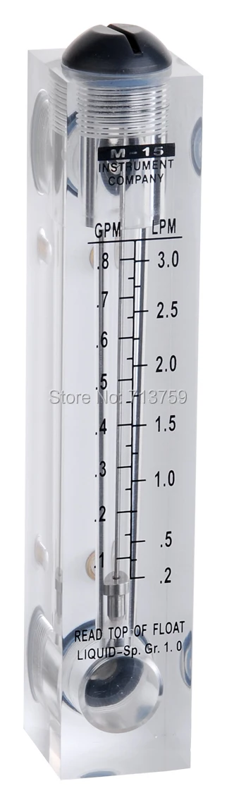 Вода ротаметр расходомер метр потока жидкости 3/" 1/8"