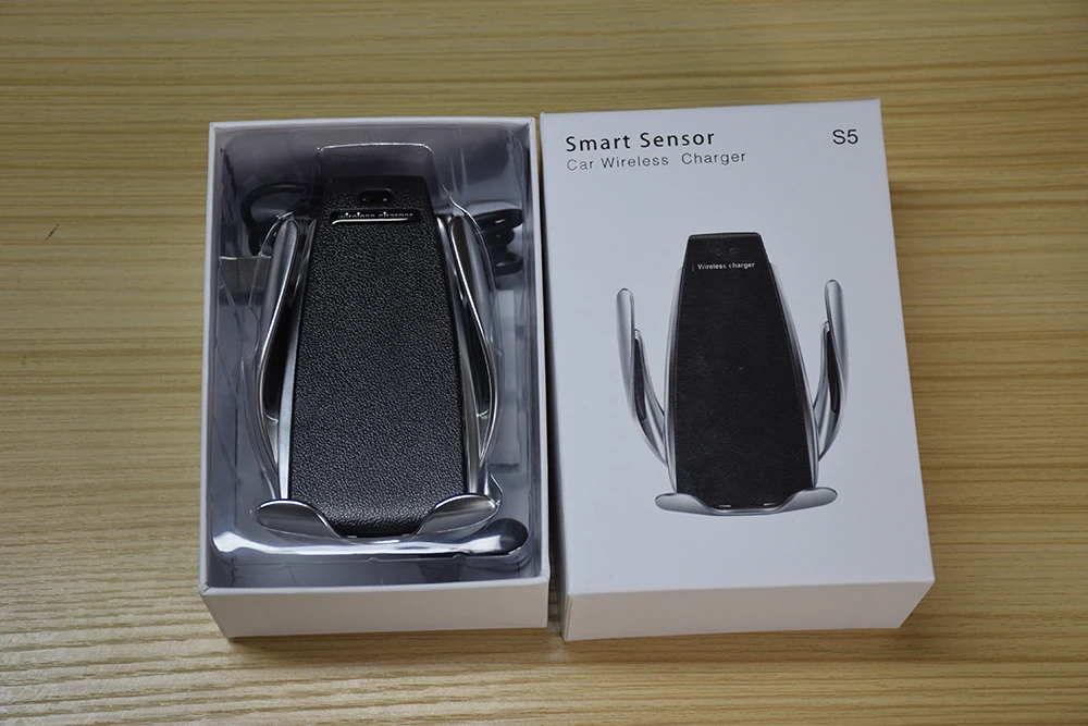 S5 автомобильное Qi Быстрое беспроводное зарядное устройство держатель телефона для IPhone Xs Max Xr samsung S10 S9 интеллектуальная Инфракрасная Беспроводная зарядка