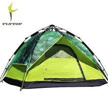 FLYTOP Double layer Camping Tent gazebo Outdoor 3-4 person automatic tents winter 4 season fishing family party tourist tent FLYTOP Double layer Camping Tent gazebo Outdoor 3-4 person automatic tents winter 4 season fishing family party tourist tent