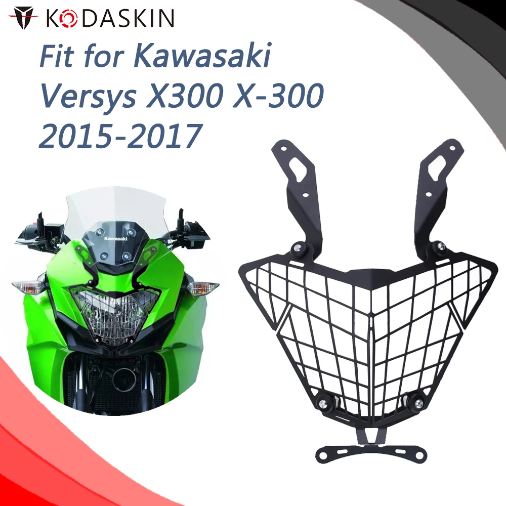 KODASKIN Защитная крышка для фар решетка Kawasaki Versys 300X X300 X 300 2015 2017|Накладки и