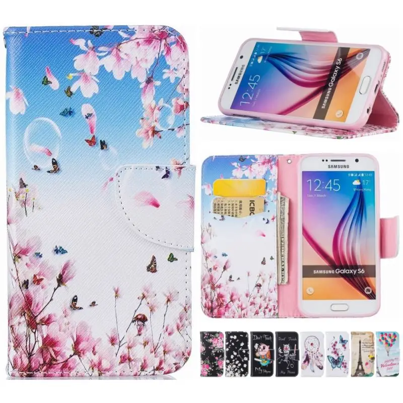 لسامسونج غالاكسي j3 j5 j7 A5 A3 j1 2016 S5 S6 S7 حافة الرجعية برج كابا الهاتف غطاء الوجه حالة محفظة جلدية كوكه الرنين D07Z