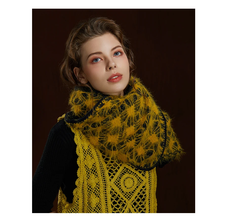 Female Scarfs Winter Wool Scarves For Women Shawl 2019 New Luxury Brand Warm Knitting Tassel Shawl Thicken Ladies Large Scarf (13)