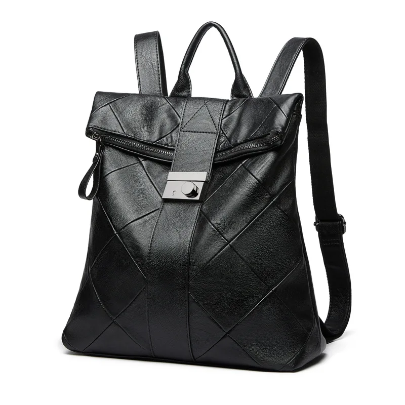 

New Women Backpack High Quality PU Leather Fashion Backpacks School Bags for Teenage Girls Anti Theft Back Pack Bag for Women