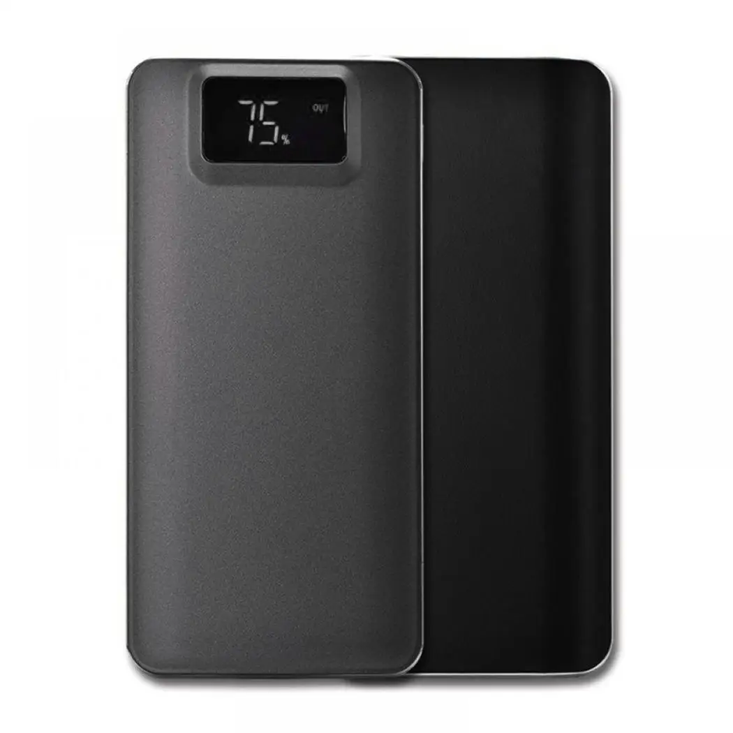 

Mini Portable Mobile Power Dual USB LCD Display Power Bank With Micro 5V1A/2.1A Light 10000 mAh 2.1A Digital