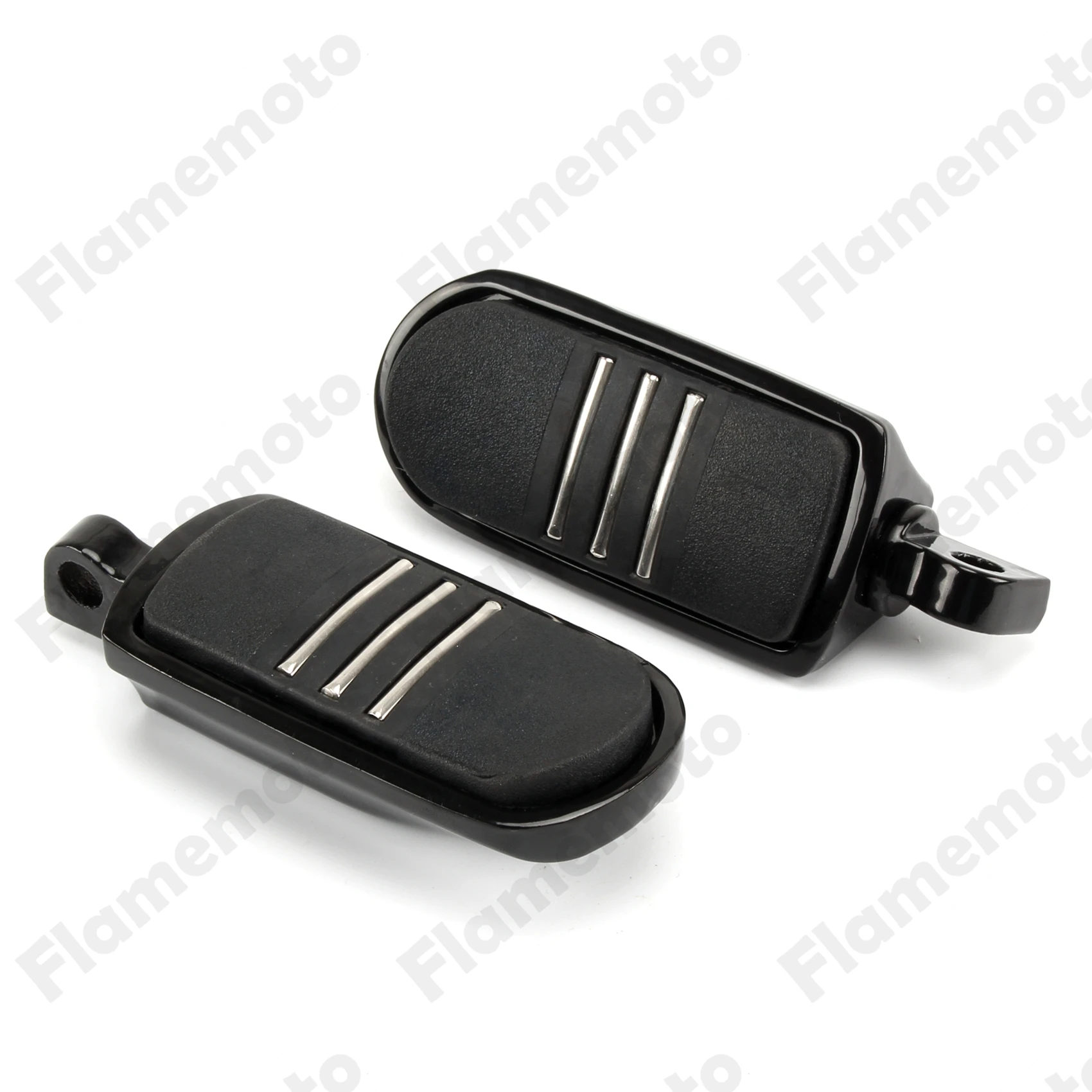 Motorcycle Black Streamline Rear Front Foot Pegs Footrest For Harley Street Road Electra Glide 1200 Road King Sportster XL motorcycle adjustable brake clutch levers case for harley touring sportster cvo road street glide xl 883 1200 2014 2017