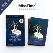 Новейшие 30 листов/набор лунный свет барон светящаяся открытка/поздравительная открытка/подарки на Рождество и год