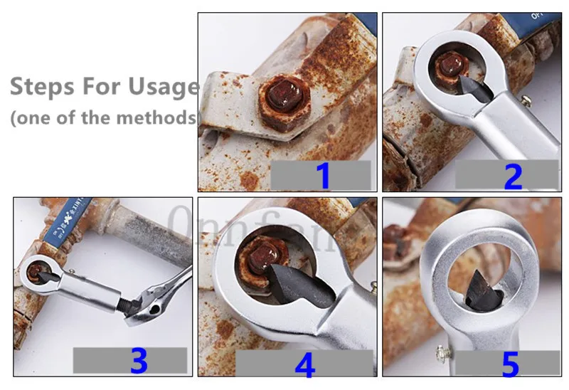 Onnfang 1 шт. гайка сплиттер крекер сверхмощный гайка набор сплиттеров сломанные поврежденные винтовые гайки инструменты для разделения