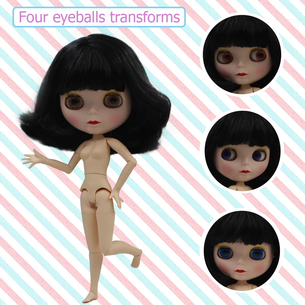 Шарнирная кукла Blyth, Neo Blyth кукла ню индивидуальные матовые лица куклы можно изменить макияж и платье DIY, 1/6 шарнирные куклы SNO2