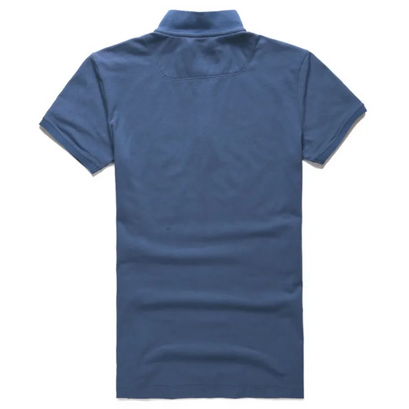 Летняя хлопковая эластичная Мужская Облегающая рубашка поло однотонная цвет размер плюс мужской поло свободная для отдыха Camisa Polo