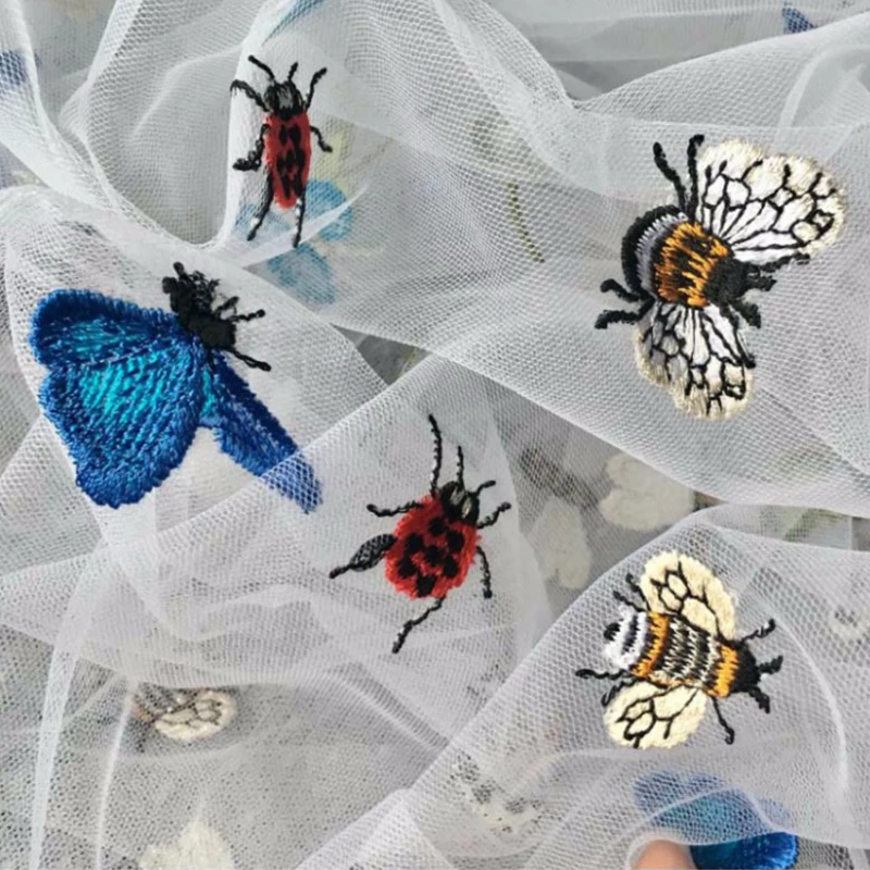 

lace fabric white high quality african lace Renda French Lace Fabric For fashion cloth african 100% cotton lace fabric