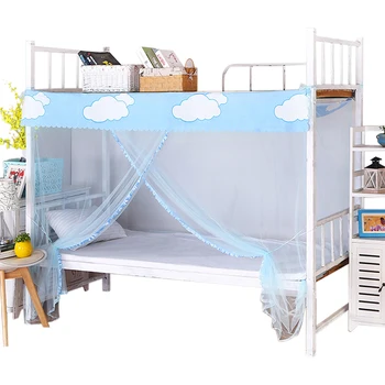 

Student dormitory mosquito net 1.2m single bed quadrate zipper nets 1.5m home Repellent Tent Insect Reject Curtain