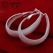 Groothandel chaep verzilverd stud oorbellen voor vrouwen mode bruiloft sieraden Nickle gratis nausnice(China)