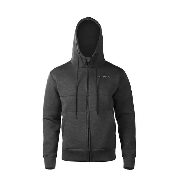 Мужские куртки для бега новые дышащие спортивные пальто для фитнеса Спортивная одежда для спортзала - Цвет: Dark grey