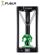 Flsun QQ 3D Printer Auto Leveling Pre-assembly Touch Screen Wifi Printing Area 260*260*370mm Power Resume Delta 3D Printer