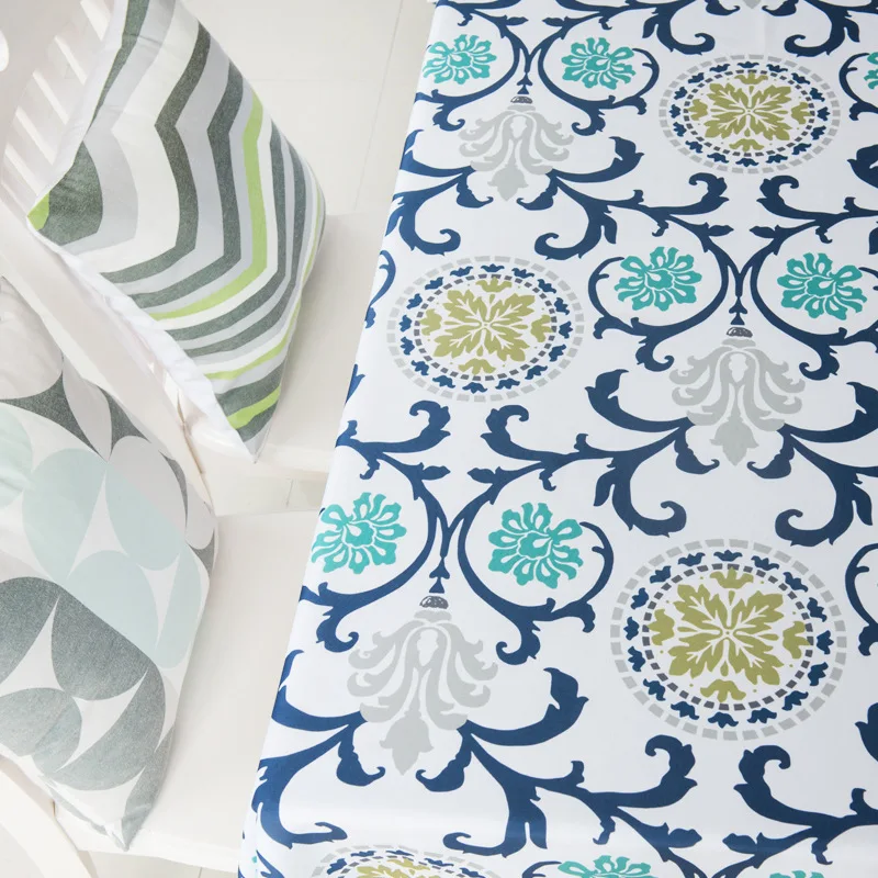 

Pastoral style Printed tablecloth Green tablecloths polyester Oxford waterproof table cover cloth coffee table mat