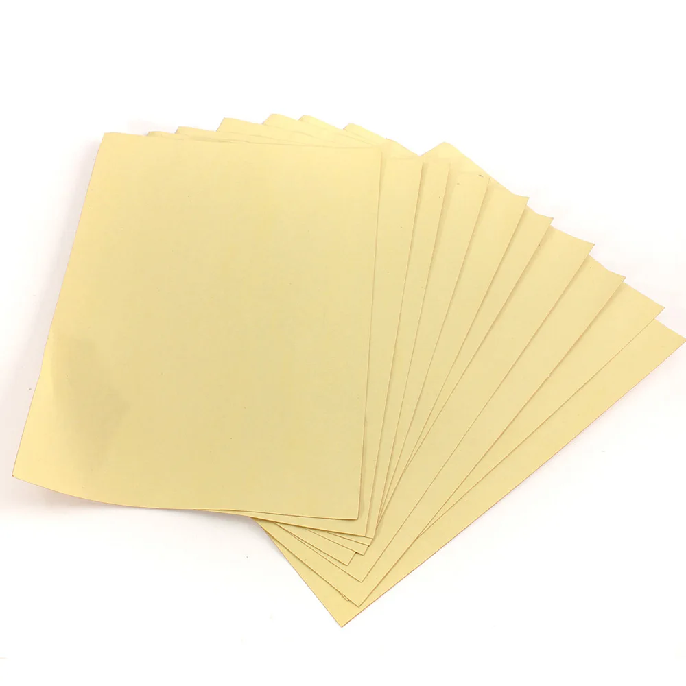 

Hot 10pcs Kraft Sticker Paper Heat Toner Transfer A4 Self Adhesive Brown Kraft Printing Copy Label Paper For Laser Inkjet Prin