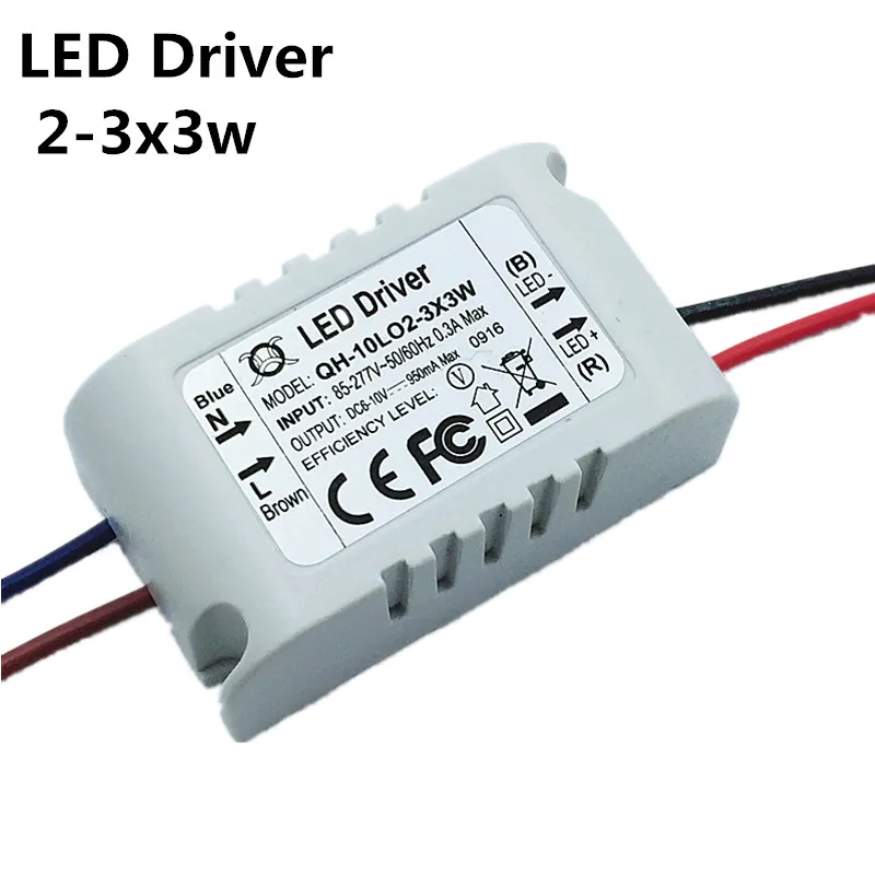 2 3x3W 10 W светодиодный трансформатор драйвера для COB chip/XPE 900mA motorista|10 w led driver|led driverdriver