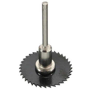 

SHGO HOT-7pcs Black HSS Saw Blades Cutting Discs Mandrel Cutter Rotary Tool