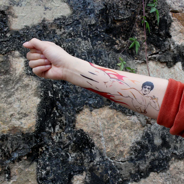 1 шт. модные временные Переводные татуировки наклейки пион лотоса Павлин рыбы тату дизайн водонепроницаемый для рисунков на теле наклейка RA013