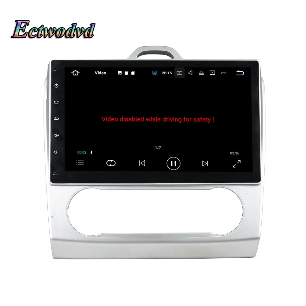 Clearance Ectwodvd Octa Core 4G RAM 64G ROM Android 9.0 Car Multimedia DVD Player GPS HeadUnit for Ford Focus 2007 2008 2009 2010 2011 AT 18
