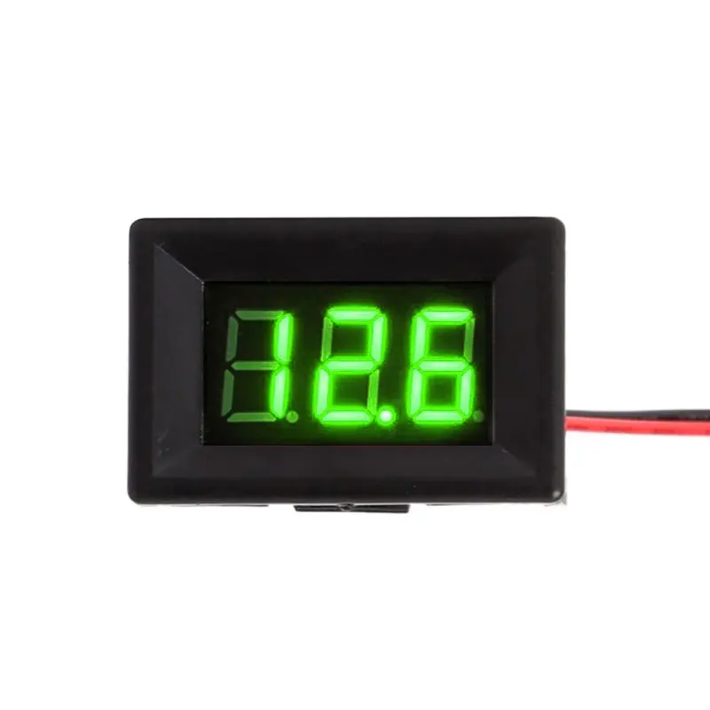 Two-Wire Dc Digital Voltmeter 2.5-30v With Reverse Connection Protection 
