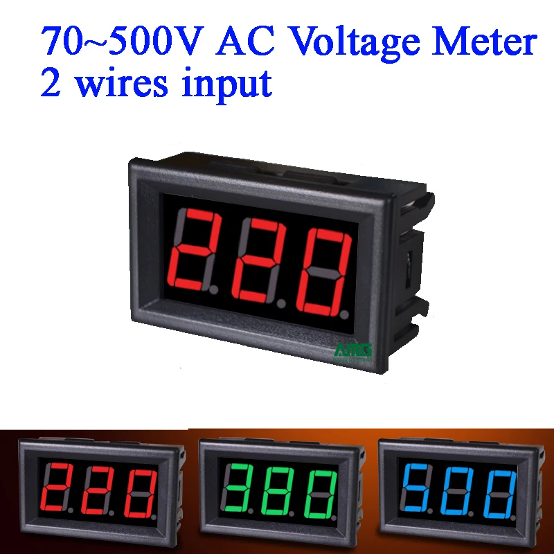 Description Picture 4 of item70~500V AC Voltage Meter, 2 Wires, For Single Phase, Three Phase Generator, Grid