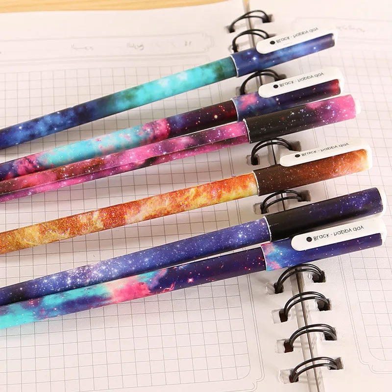 

HOT kawaii Starry Night Gel Pens Student gel Ink Pen School Office Supplies Learning Stationery Wholesale