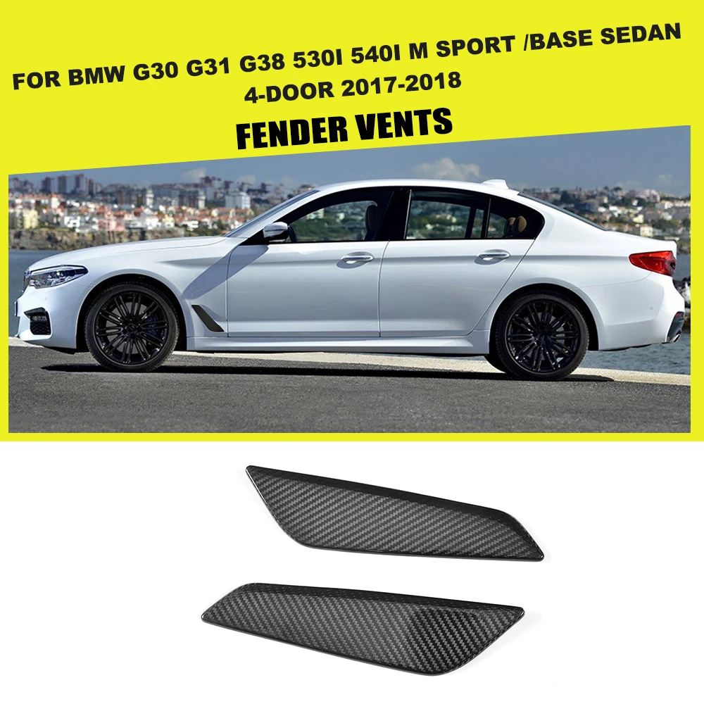 Carbon Fiber Side Fender Vents Trim Car Styling for BMW 5 Series G30