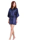 Women Silk Satin Short Night Printing Robe Kimono Robe Fashion Bath Robe Bathrobe Femme Wedding Bride Bridesmaid RobeZK09 main image 1