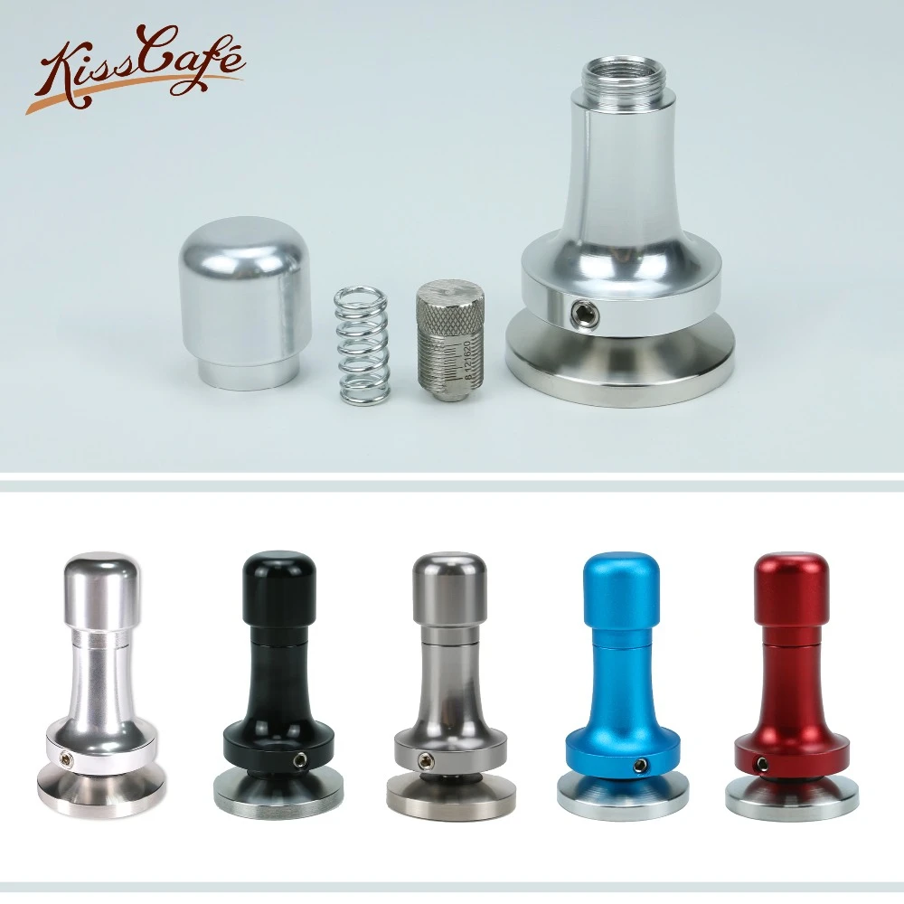 

51mm 53mm 57mm 58mm Coffee Tamper Elasticity Adjustable 304 Stainless Steel Aluminum Handle Pressure Hammer Coffee Accessories