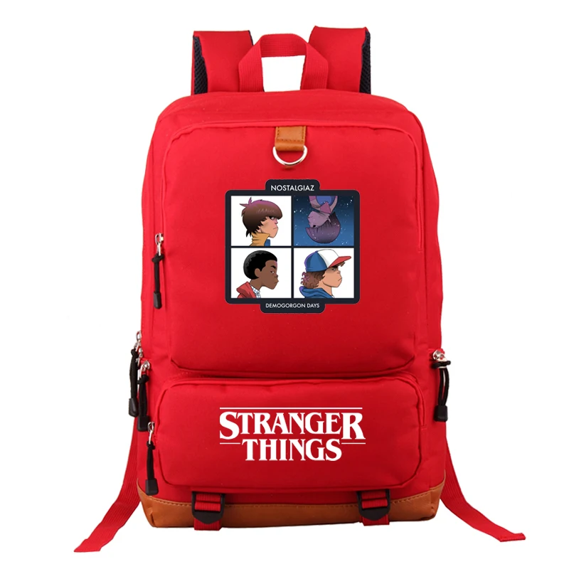 

Tassen School Sac Stranger Things 1xl Leather Backpack Men Pink Laptop Travel Mochila Masculina Women Plecak Book Bag Backbag