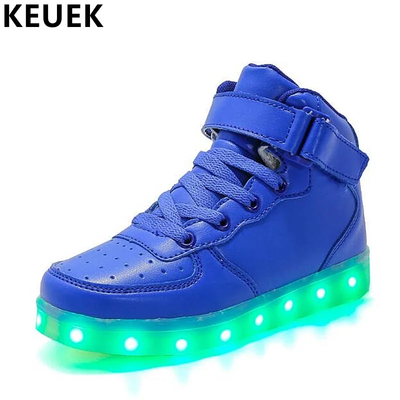 

Size EUR 25-38 Children Casual shoes Light Sneakers LED USB Luminous Lighted Shoes Kids Boys Girls Flats Sport shoes 041