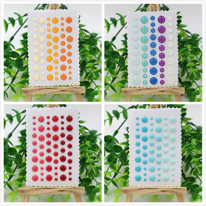 

Sugar Sprinkles Self- adhesive Enamel Dots Resin Sticker for Scrapbooking/ DIY Crafts/ Card Making Decoration