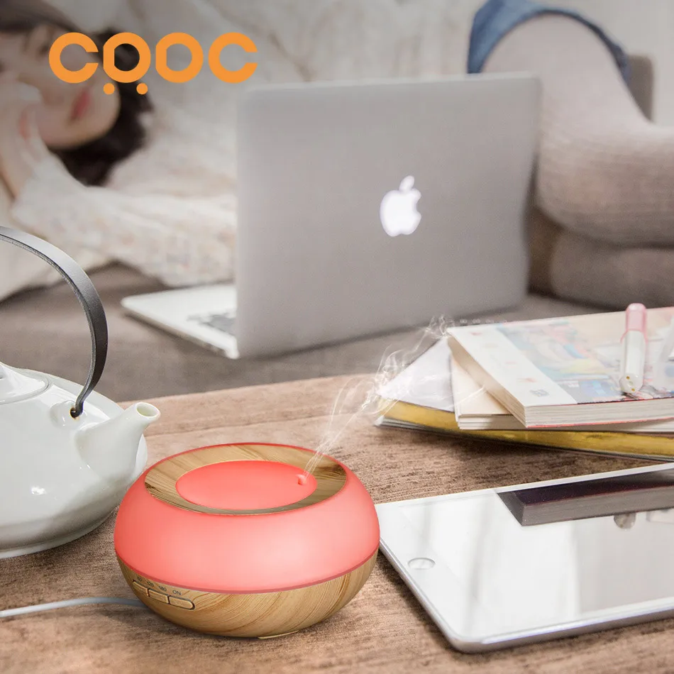 

CRDC 300ml Air Humidifier Wood Grain Ultrasonic mist maker Essential Oil diffuser Aroma Diffuser Aromatherapy Household 2017new