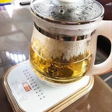 Электрический чайник с толстой стеклянной изоляцией, полностью автоматический контроль температуры