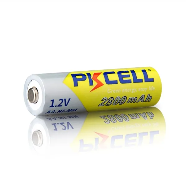 4 шт PKCELL NIMH 1,2 v AA 2600~ 2800mah перезаряжаемые батареи и коробка держатель чехол для фонарика, камеры