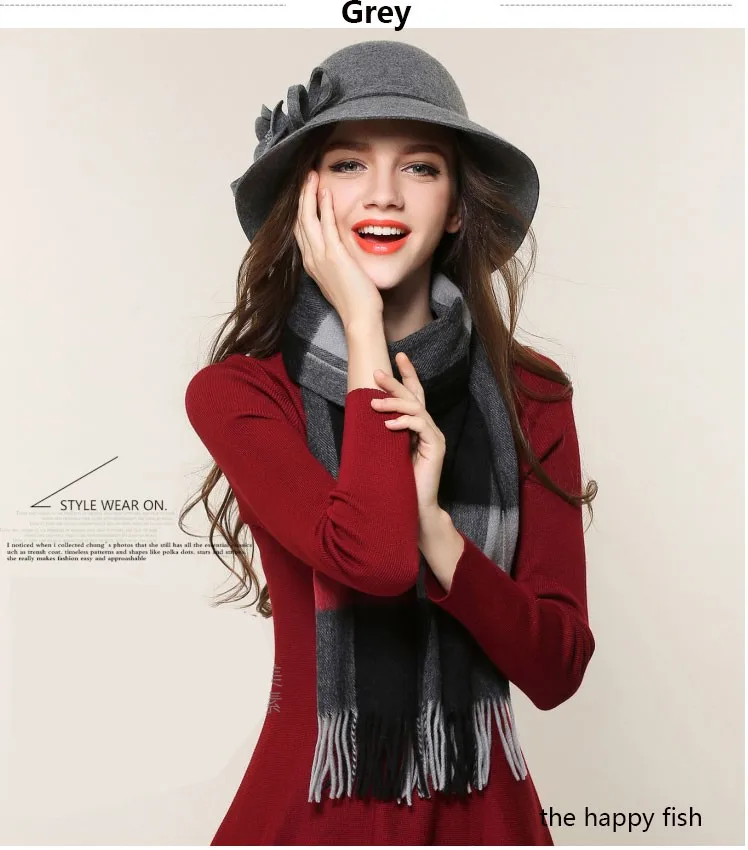 Charming Fedoras ! Women Fedora Hat for Woman Fedora Hats Wide Brim Fedora hat Women Wool  Fedoras Flora (12)