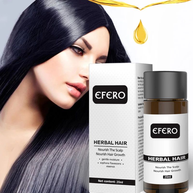 

EFERO Hair Growth Essence Hair Loss Serum Essential Oils Dense Hair Serum HairCare Prevent Baldness Anti-Hair Loss Serum TSLM1