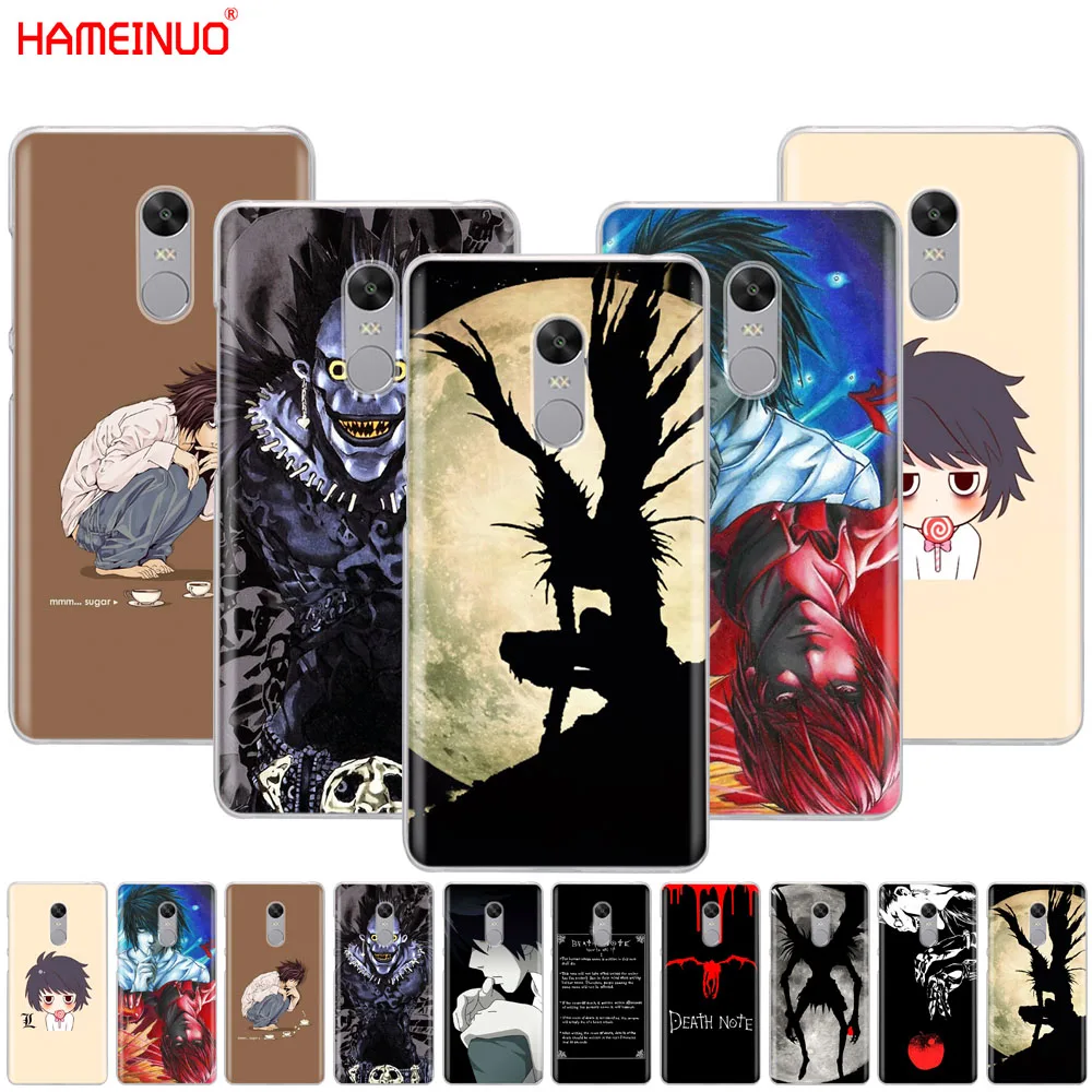 

HAMEINUO Anime Death Note Cover phone Case for Xiaomi redmi 5 4 1 1s 2 3 3s pro PLUS redmi note 4 4X 4A 5A