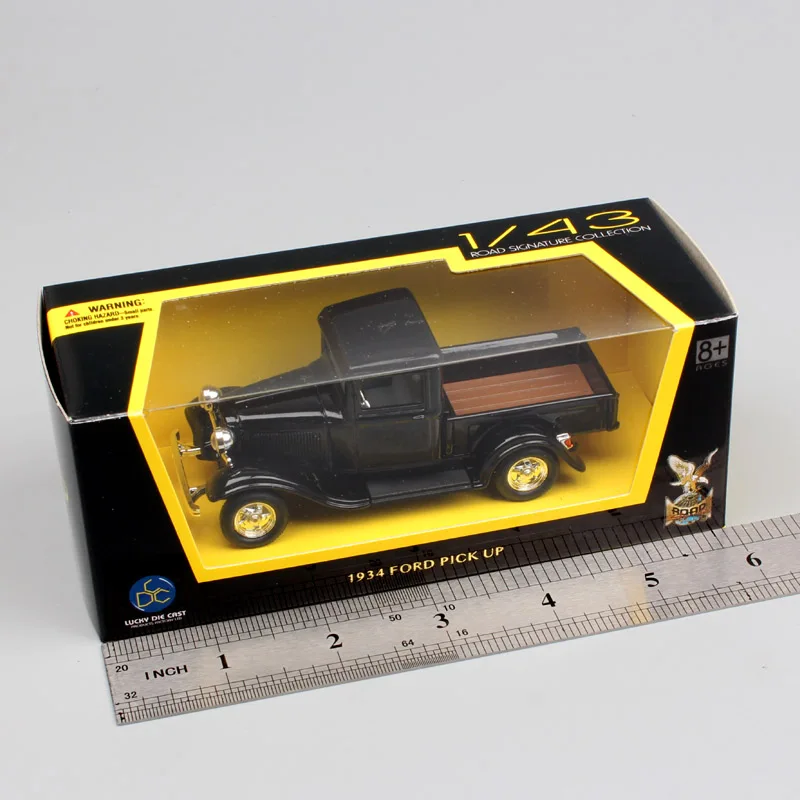 1:43 Масштаб Мини Yat ming jalopy 1934 Ford pick UP truck van литая модель автомобиля игрушка автомобили миниатюры хобби для детей черный