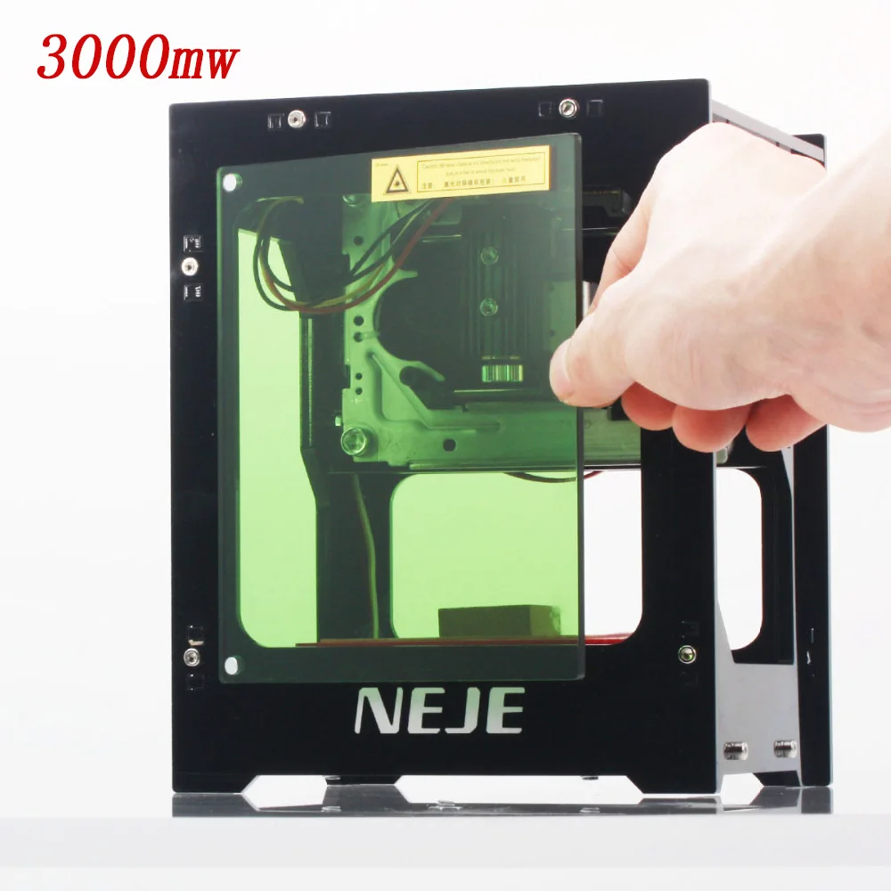 

2019 hot selling NEJE DK-BL 445nm 3000mw high power DIY mini cnc bluetooth laser engraver router machine for depth engraving
