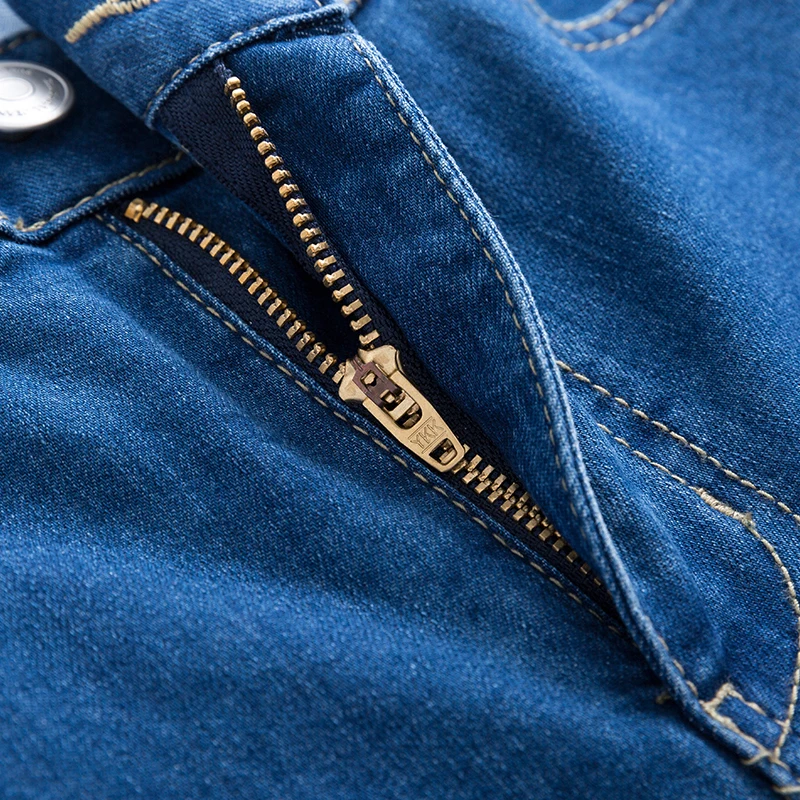 SEMIR jeans men straight pants men's classic jeans male denim jeans Designer Trousers Casual chic fashion pants Elasticity blue