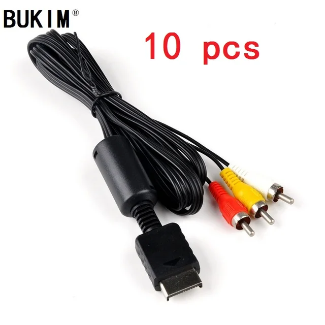 Best Price BUKIM High Quality10 pcs 1.8m RCA AV Cable for PS3 AV Component TV Video Cable for Playstation 3 PS3/2 Best Price BUKIM High Quality10 pcs 1.8m RCA AV Cable for PS3 AV Component TV Video Cable for Playstation 3 PS3/2