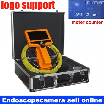 

30M hand Held Snake UnderWater Sewer Drain Pipe Inspection Endoscope Camera with CCD600tvl camera support meter counter