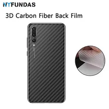 3D de fibra de carbono trasero Protector de pantalla para Huawei Mate 30 20 P30 P20 pro lite X película protección cubierta protectora Accesorios