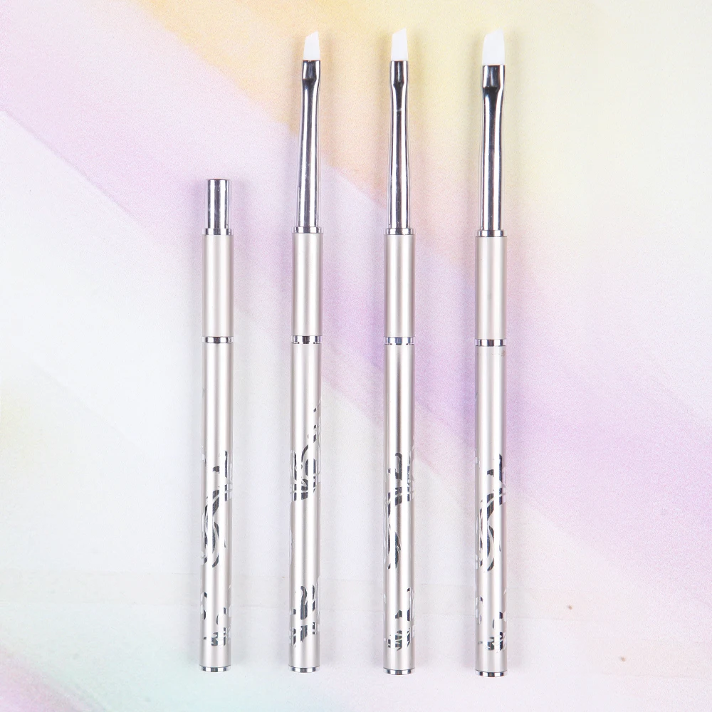 

High quality one piece SBA-2061Slant taklon hair nail gel varnish cosmetic makeup brush for a manicure