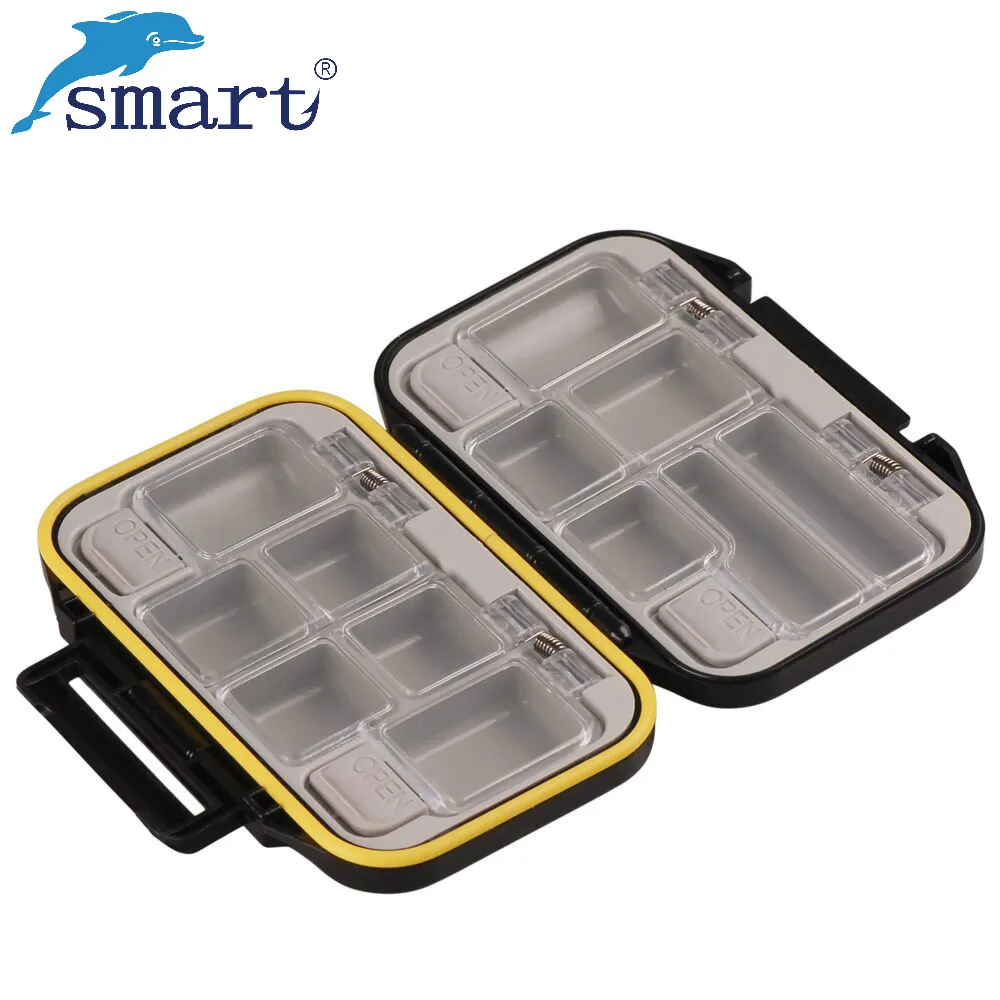 

4Colors 11.5*8.3*4cm Plastic Fishing Box Lure Boxes Fishing Hook Box Carp Accessories De Peche Pesca Acesorios Tackle Box
