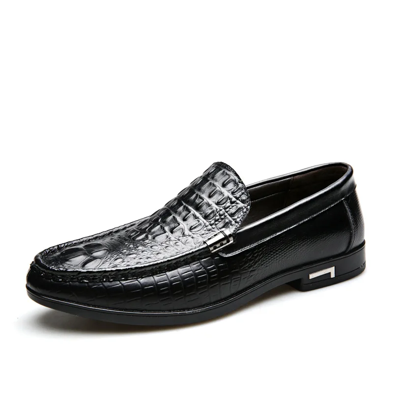 genuine leather men loafers