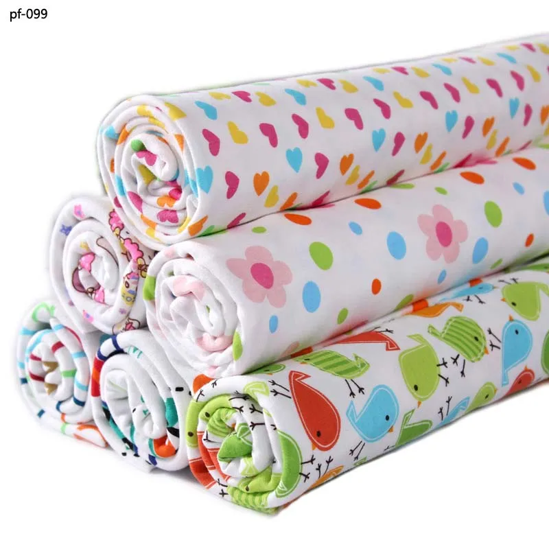 Baby organic cotton jersey fabric clothing soft baby pure cotton cloth